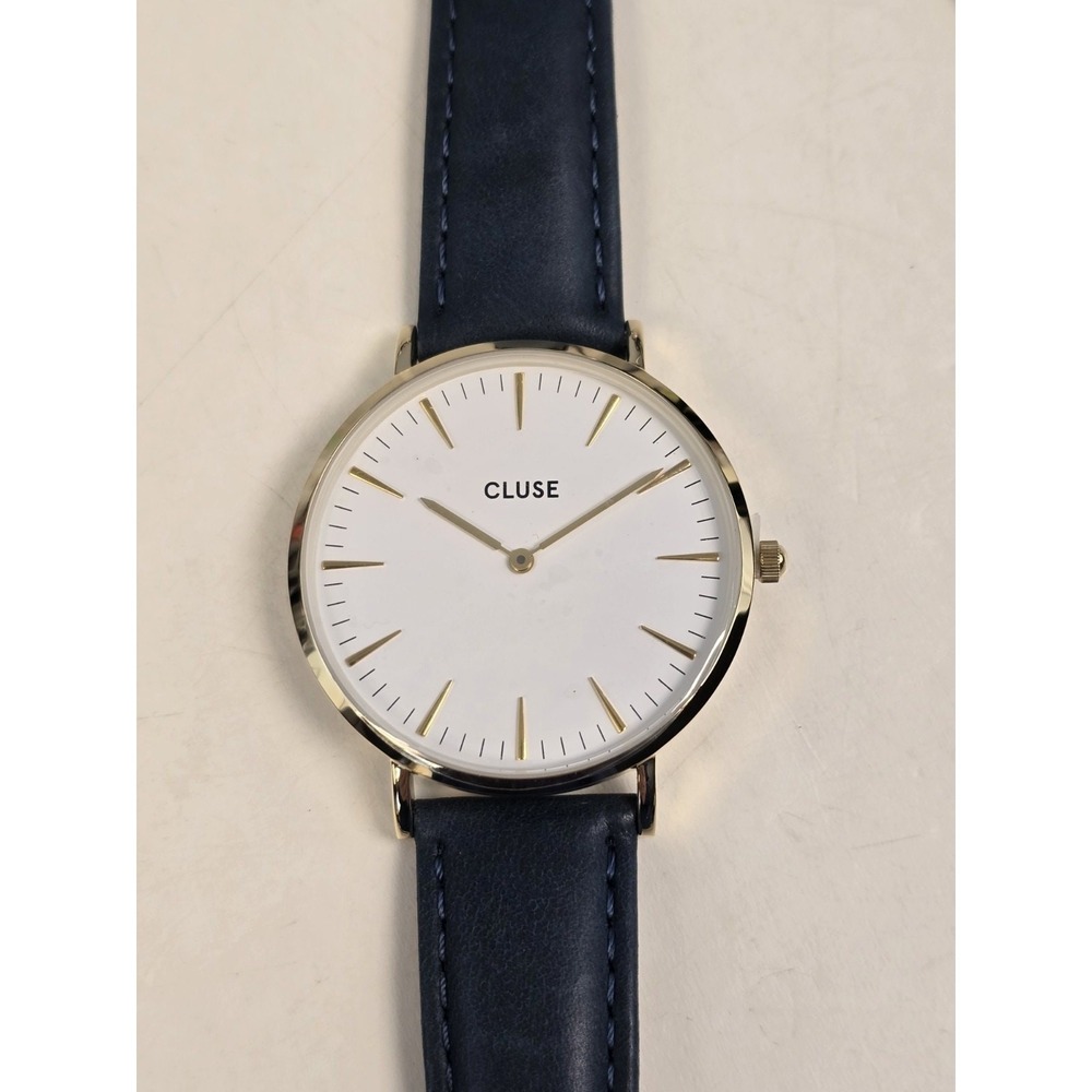 Cluse Women's La Boheme White Dial Green‎ Genuine Leather Watch CL18416 NWT